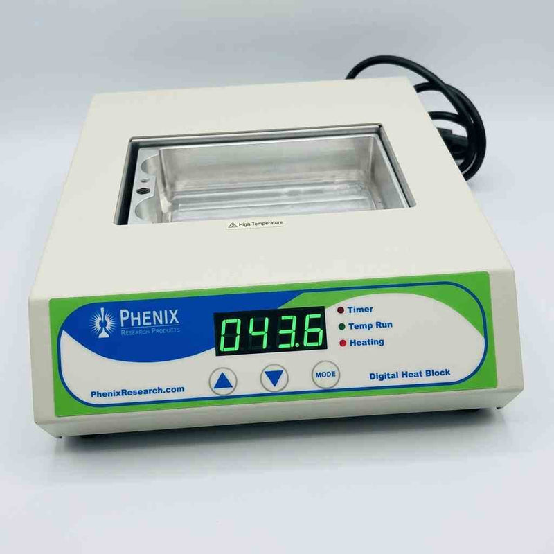 Phenix BSH1002 Digital Heat Block with PCR Plate Block Digital Display and Timer Dry Baths & Heat Blocks Phenix