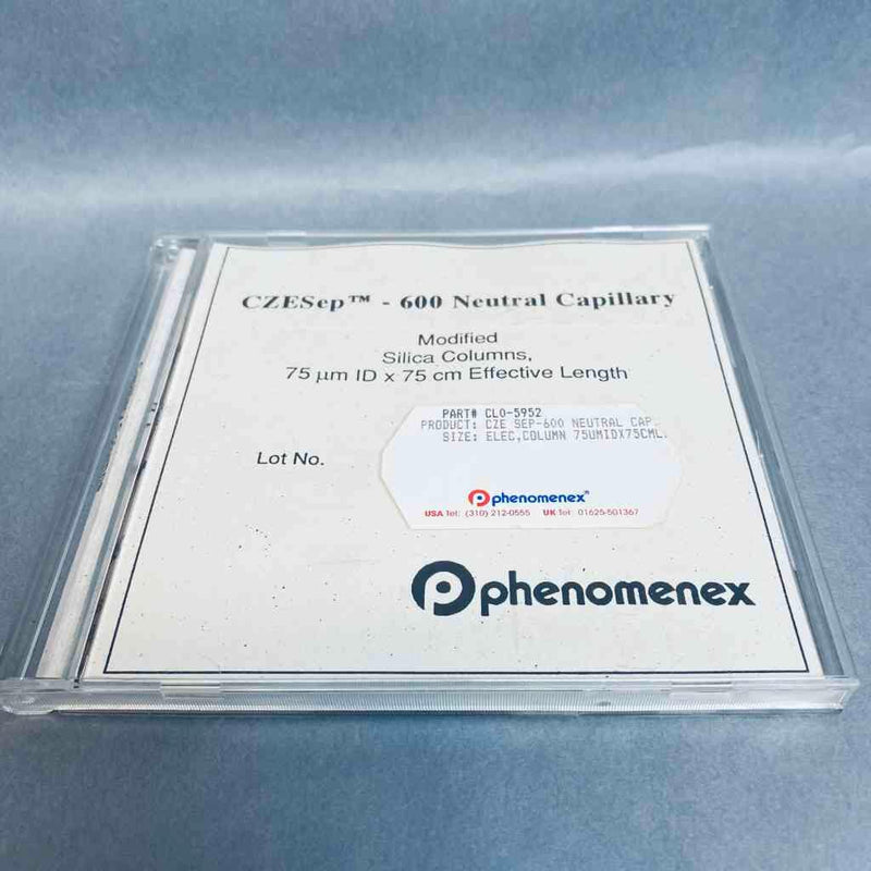 Phenomenex CZESep 600 Neutral Capillary 75 um ID x 75 cm Gel Electrophoresis Systems Phenomenex