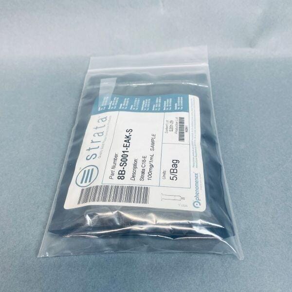 Phenomenex Strata C18-E 55 um 100 mg / 1 ml Sample Pack of 5 Tubes Chromatography Columns & Reservoirs Phenomenex