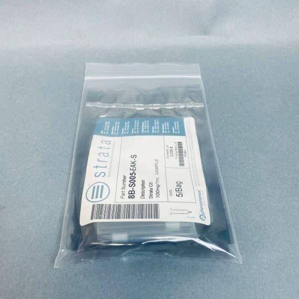 Phenomenex Strata C8 55 um 100 mg / 1 ml Sample Pack of 5 Tubes Chromatography Columns & Reservoirs Phenomenex