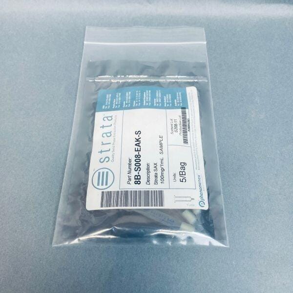 Phenomenex Strata SAX 55 um 100 mg / 1 ml Sample Pack of 5 Tubes Chromatography Columns & Reservoirs Phenomenex