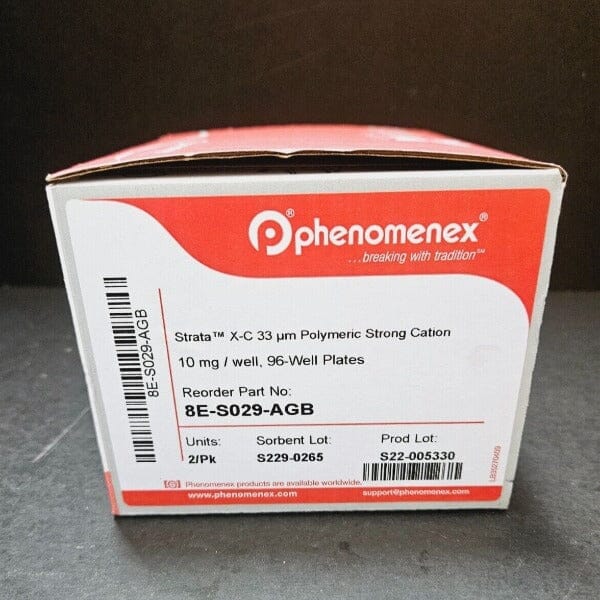 Phenomenex Strata-X-C Microplate 10 mg Strong Cation Each Well 96 Well - 2 Plates Filters Phenomenex