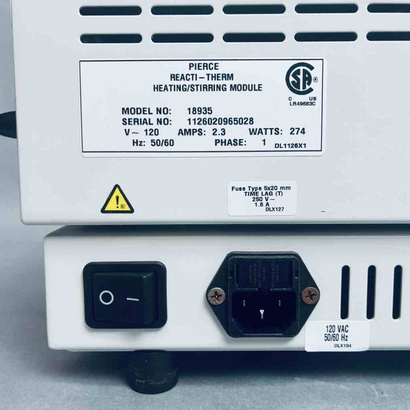 Pierce Reacti-Therm III Heating Stirring Module with Assorted Heating Blocks Lab Incubators Pierce