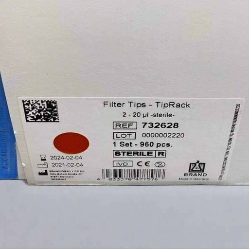 Pipette Tips 20 ul Filter Sterile Lot of 10 Refill Inserts Brand 732628 Pipettes & Pipette Tips Brand Tech