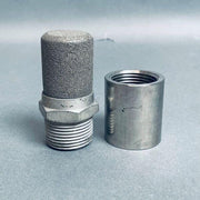 Porsilent Pneumatic Muffler G1 Threads Stainless Steel with Adapter Air Pressure Regulators Porsilent