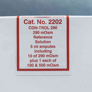 Precision Systems CON-TROL 290 mOsm Reference Solution 5 ml Ampules Pack of 12 Other Test, Measurement & Inspection Precision Systems