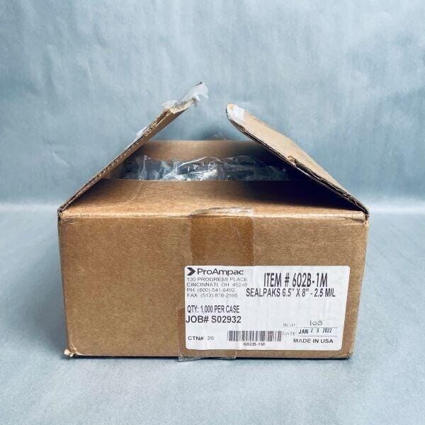 ProAmpac SilverPAK Metallic Heat Seal Bag 6.5 in. x 8 in. Total of 750 Bags Lab Equipment: Other Lab Equipment ProAmpac
