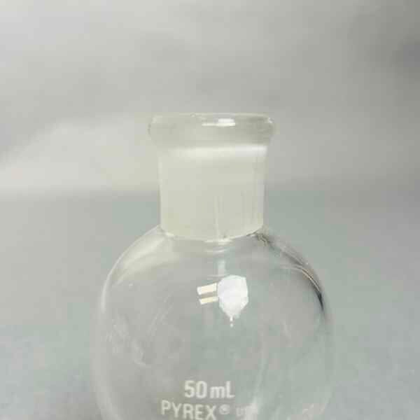 Pyrex 50 ml Heavy Wall Pear Shaped Boiling Glass 14/20 Standard Taper Joint Set of 9 Glassware PYREX