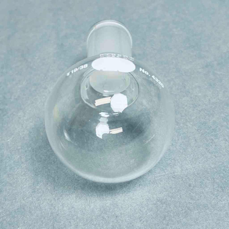 PYREX 50 ml Round Bottom Short Neck Boiling Flask 19/38 Outer Joint - Lot of 3 Flasks Glassware Corning