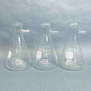 PYREX 500 ml Heavy Wall Filtering Flask with Sidearm Tubulation - Lot of 3 Flasks Lab Flasks Corning