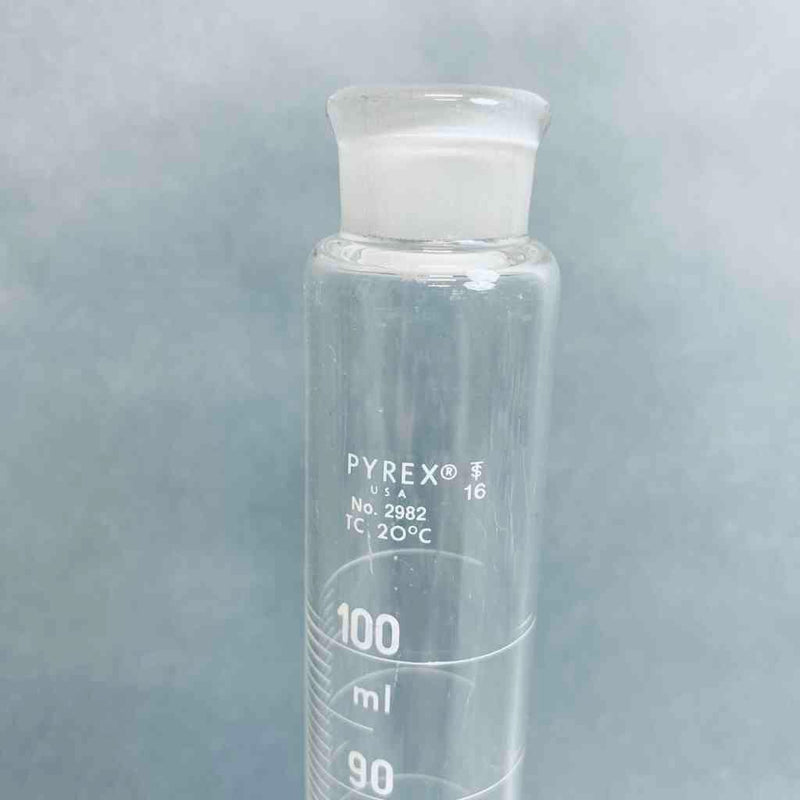 Pyrex Graduated Cylinder 100 ml #16 Joint Opening Graduated Cylinders PYREX