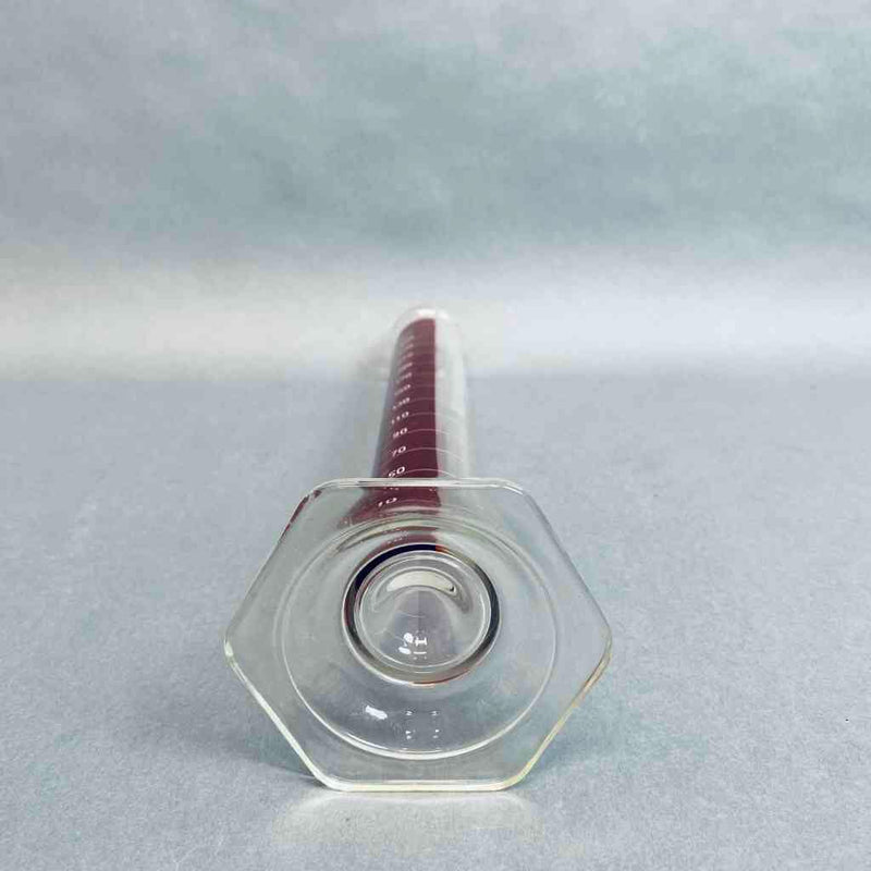 Pyrex Graduated Cylinder 250 ml with Reinforced Glass Bead Lifetime Red Strip Graduated Cylinders PYREX