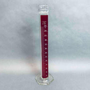 Pyrex Graduated Cylinder 250 ml with Reinforced Glass Bead Lifetime Red Strip Graduated Cylinders PYREX