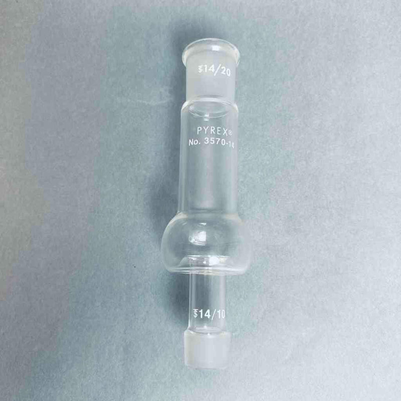 Pyrex Hickman Still Head 14/10 MSTJ to 14/29 FSTJ Jointed Glassware PYREX