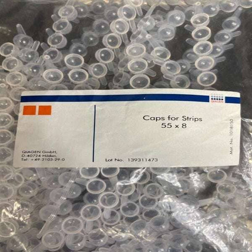 Qiagen 8 Cap Strip Clear Dome 550 Strips Lab Consumables::Tubes, Vials, and Flasks Qiagen