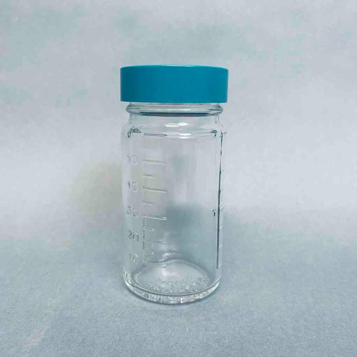 Qorpak GLC-01472 Wide-Mouth Jars 2 oz Clear Graduated with Thermoset F217 PTFE-Lined Cap - Case of 48 Jars Jars & Reagent Bottles Qorpak