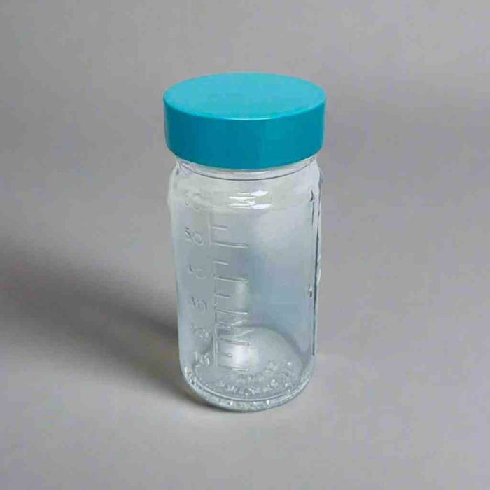 Qorpak GLC-01472 Wide-Mouth Jars 2 oz Clear Graduated with Thermoset F217 PTFE-Lined Cap - Case of 48 Jars Jars & Reagent Bottles Qorpak