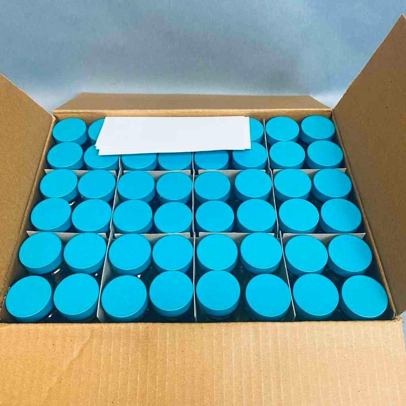 Qorpak GLC-01472 Wide-Mouth Jars 2 oz Clear Graduated with Thermoset F217 PTFE-Lined Cap - Case of 48 Jars Jars & Reagent Bottles Qorpak