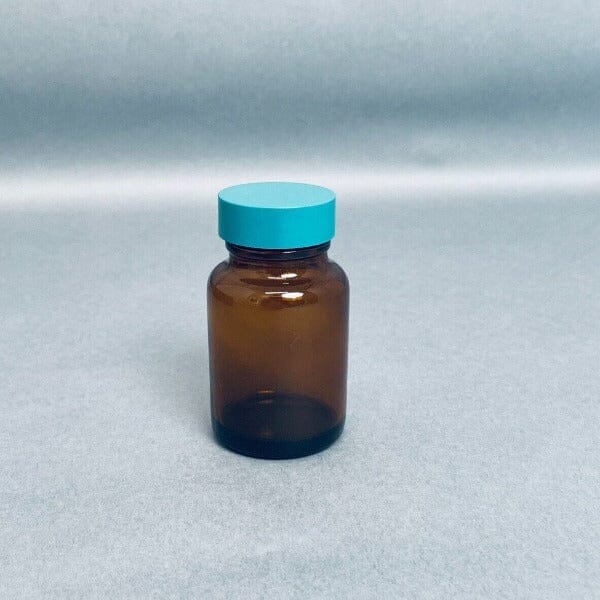 Qorpak Packer Bottle 60 ml Amber with Green Lid Case of 24 Bottles Lab Consumables::Tubes, Vials, and Flasks Qorpak