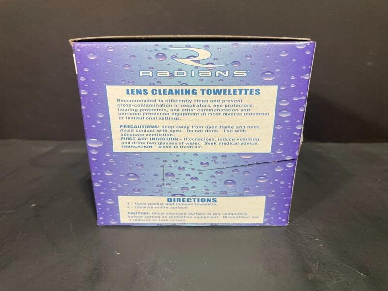Radians Lens Cleaning Towelettes 20 Boxes with 100 Wipes Each — Life
