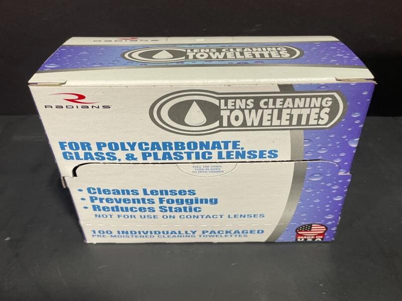 Radians Lens Cleaning Towelettes 20 Boxes with 100 Wipes Each — Life