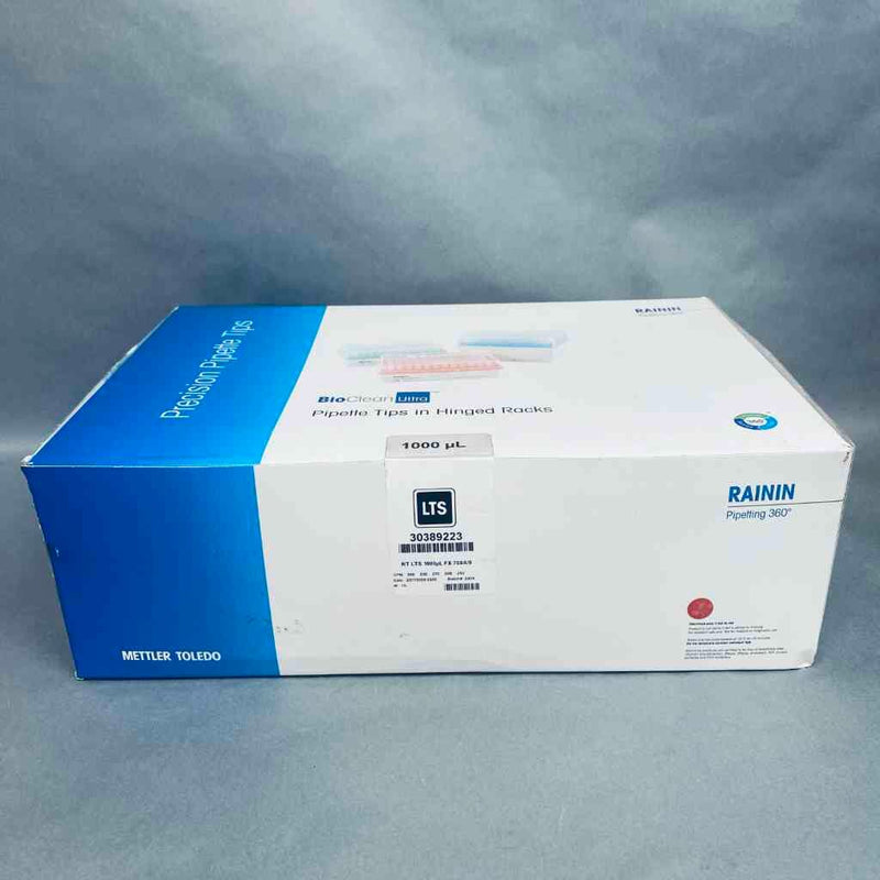 Rainin Filtered Pipette Tips 1000 ul LTS Sterile Case of 8 Racks of 96 Tips Each Pipets & Pipette Tips Rainin