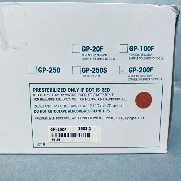 Rainin Filtered Pipette Tips 200 ul Green-Pak GP-200F 7 Racks of 96 Tips Each Pipets & Pipette Tips Rainin