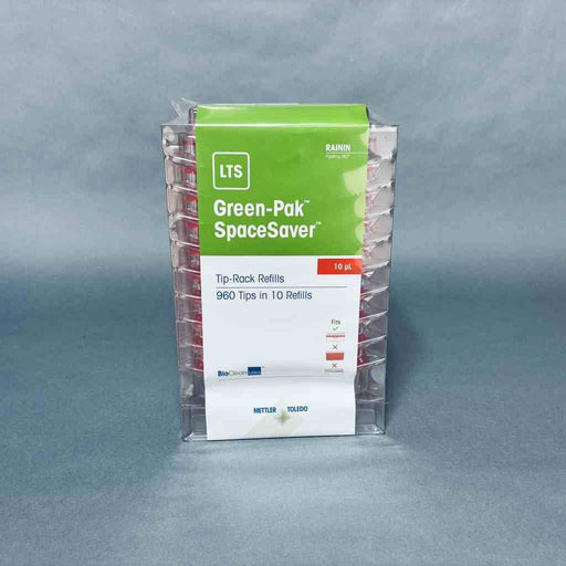 Rainin Green-Pak 10 ul Tip Rack Sterile 10 Refills of 960 Tips Total Pipets & Pipette Tips Rainin