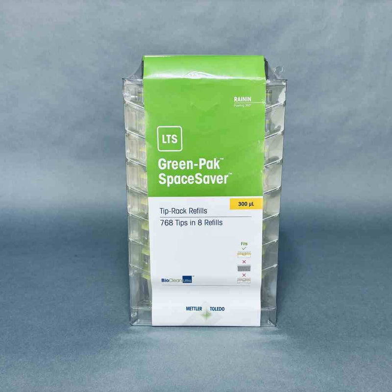 Rainin Green-Pak 300 ul Tip Rack Non-Sterile 10 Refills of 768 Tips Total Pipets & Pipette Tips Rainin