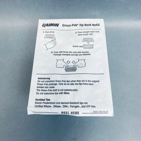 Rainin LTS Pipette Tips Green-Pak Sterile 250uL - Pack of 960 Tips Pipettes & Pipette Tips Rainin