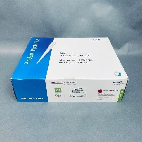 Rainin Pipette Tip LTS 250 ul RT-L250S Sterile 10 Racks - Total of 960 Tips Pipettes & Pipette Tips Rainin