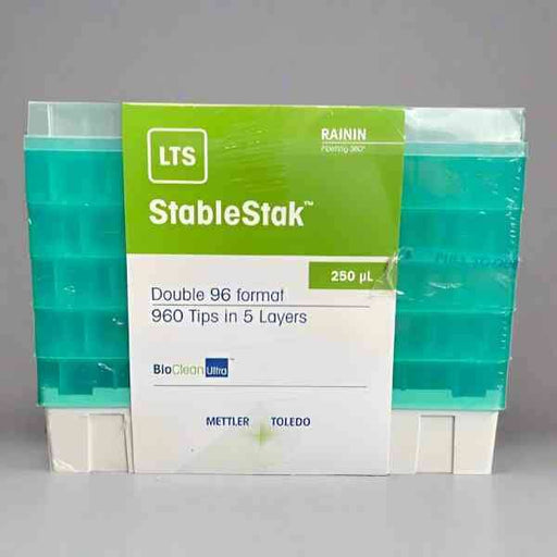 Rainin Pipette Tip StableStak 250 ul 5 Racks with 192 Tips Each - 960 Tips Total Pipets & Pipette Tips Rainin
