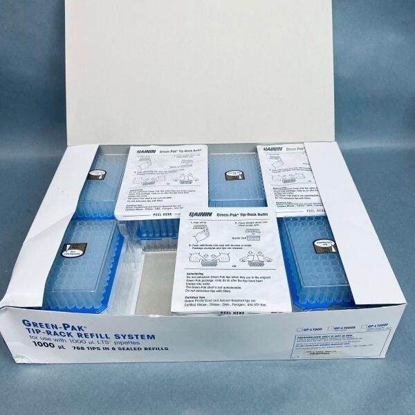 Rainin Pipette Tips 1000 ul GP-L1000 Green-Pak 7 Refill Racks of 96 Tips Each Pipets & Pipette Tips Rainin