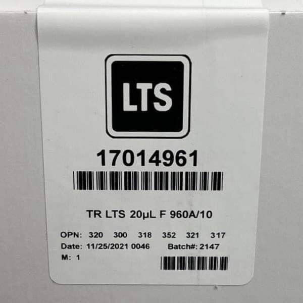 Rainin Pipette Tips 20 ul LTS Filtered 20 Racks with 96 Tips Each Pipettes Rainin