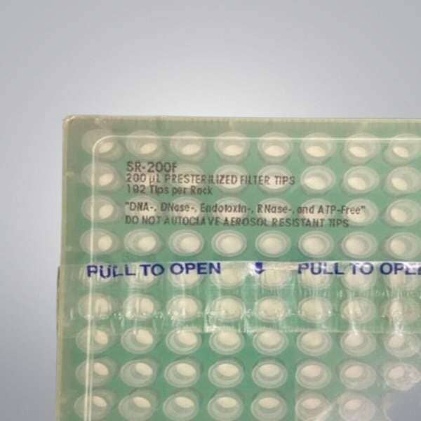Rainin Pipette Tips 200 ul Filtered Rack of 192 Tips Pipettes Rainin