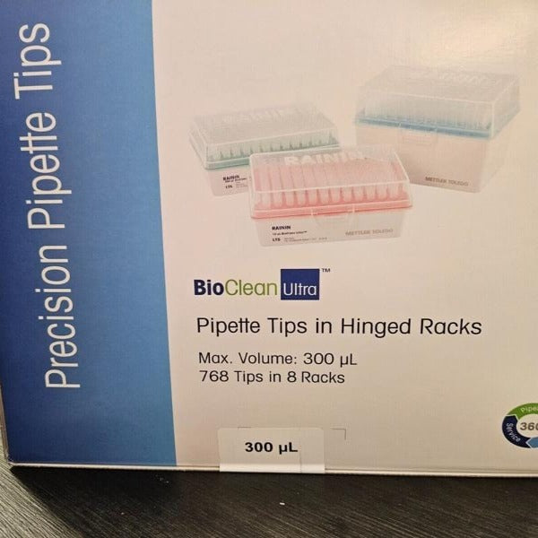 Rainin Pipette Tips 300 ul LTS Sealed Case of 8 Racks with 96 Tips Each Pipettes & Pipette Tips Rainin