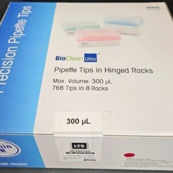 Rainin Pipette Tips 300 ul LTS Sealed Case of 8 Racks with 96 Tips Each Pipettes & Pipette Tips Rainin