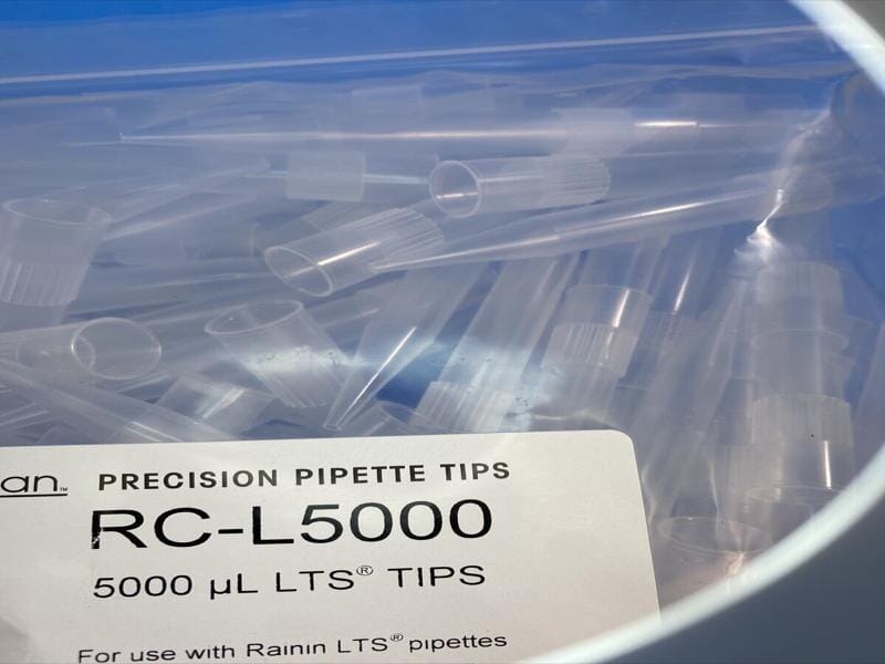 Rainin Pipette Tips BioClean 5000 ul 4 Packs with 250 Tips Each — Life
