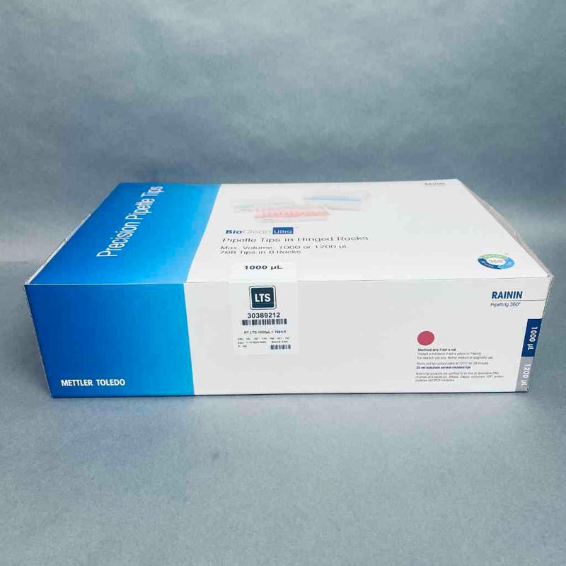 Rainin Pipette Tips RT LTS 1000 ul Case of 8 Racks of 96 Pipet Tips Each Pipets & Pipette Tips Rainin