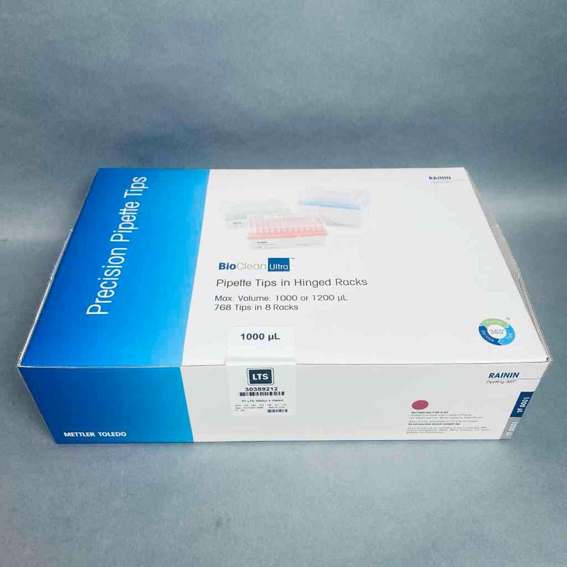 Rainin Pipette Tips RT LTS 1000 ul Case of 8 Racks of 96 Pipet Tips Each Pipets & Pipette Tips Rainin