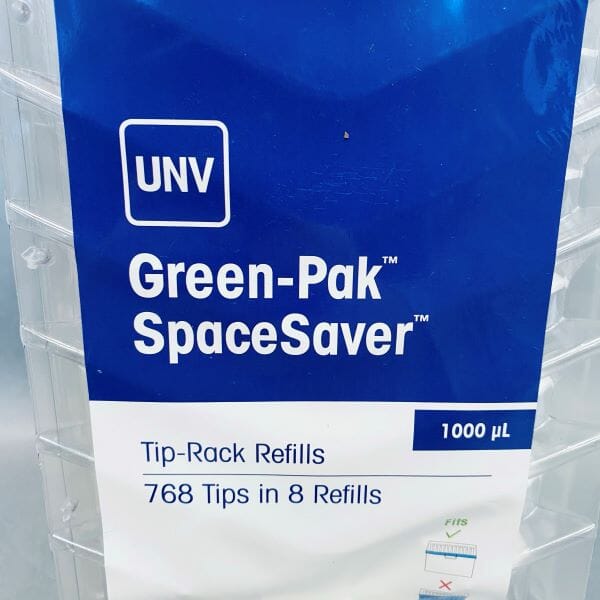 Rainin Pipette Tips UNV 1000 ul Green-Pak SpaceSaver 8 Racks with 96 Tips Each - Total of 768 Tips Pipettes & Pipette Tips Rainin