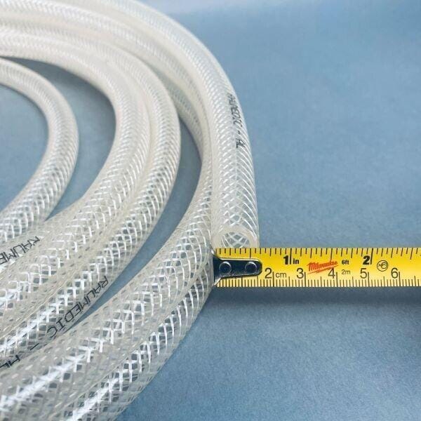 Raumedic AL High Pressure Reinforced Tubing 3/8 in. ID 5/8 in. OD Clear 20 Feet Lab Equipment::Pumps, Pump Access. & Tubing Raumedic