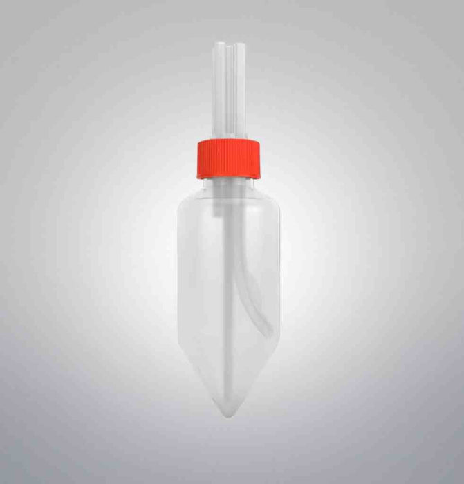 Repligen Conical Bottom Bottle 250 ml with 4 Port Cap 2 Bottles Jars & Reagent Bottles Repligen