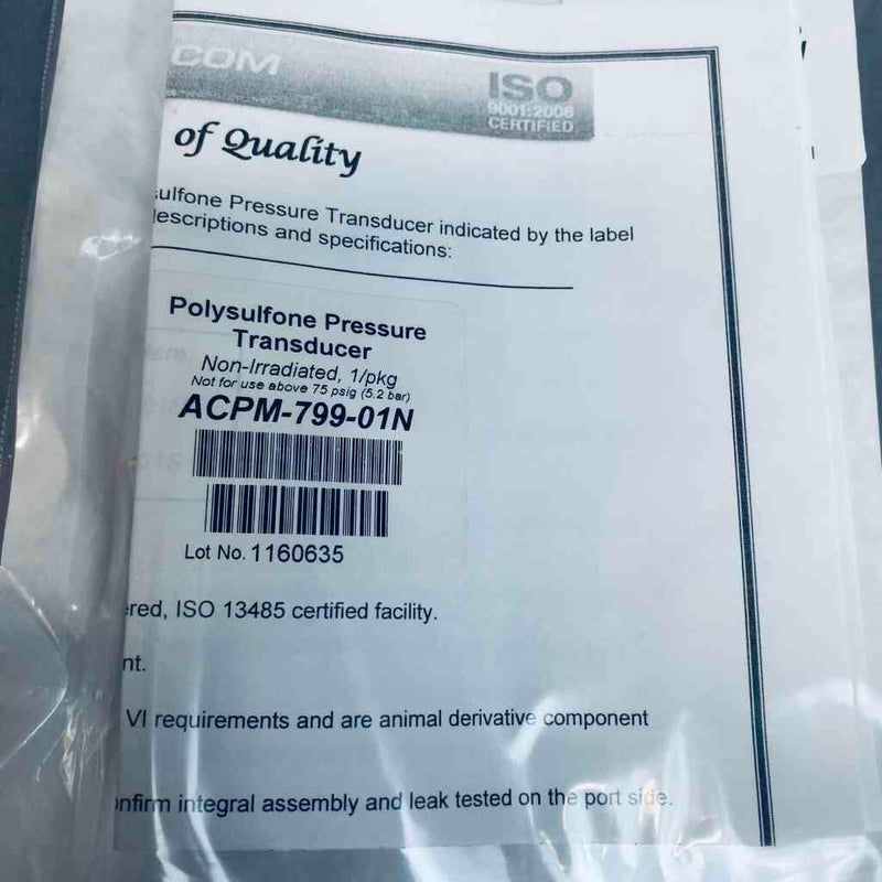 Repligen Pressure Transducer Polysulfone Pack of 3 Transducers LC/MS/GC Repligen