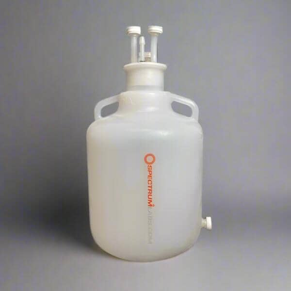 Repligen Reservoir Bottle 10 L 4 Port Lid with Accessories Lab Consumables::Reagent and Storage Bottles Repligen