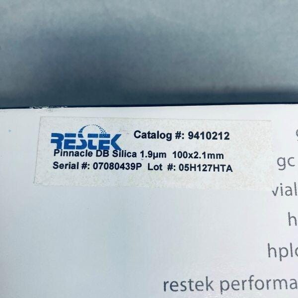 Restek Pinnacle DB Silica Column 1.9 um 100 x 2.1 mm LC/MS/GC Restek