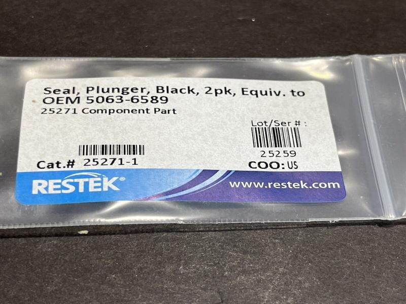 Restek Piston Seal Black PTFE 2 Seals LC/MS/GC Restek