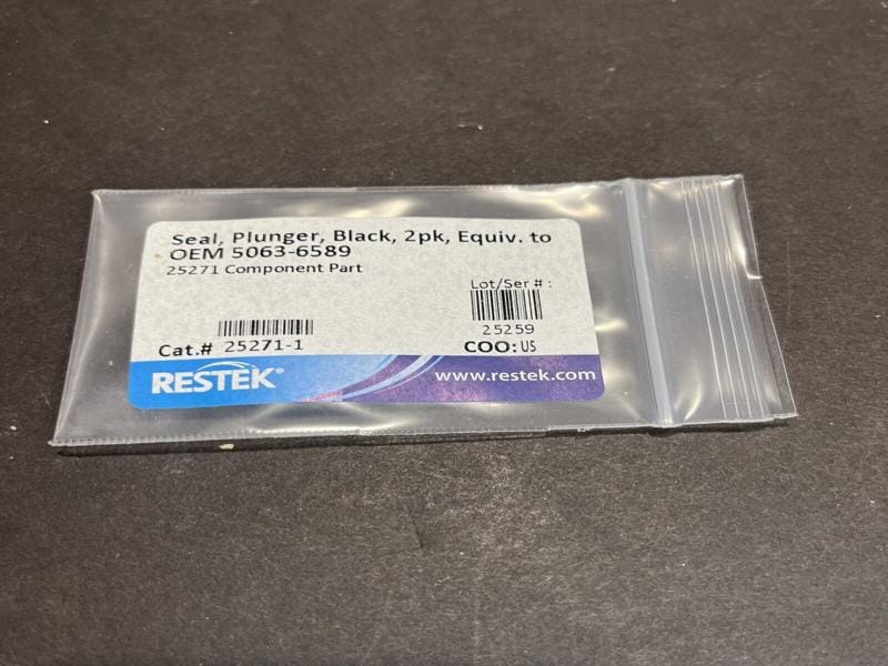 Restek Piston Seal Black PTFE 2 Seals LC/MS/GC Restek