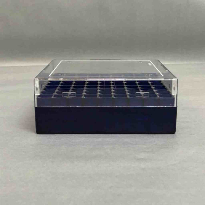 RPI Freezer Storage Boxes CryoFreeze Vented Blue 81 Tube Capacity Set of 8 Tube Racks RPI