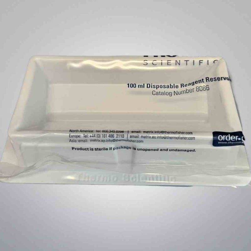 Depósitos de reactivos Thermo Scientific 8086 de 100 ml, lote de 45, sellados individualmente